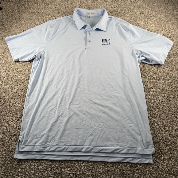 Peter Millar Other - Peter Millar Polo Shirt Men XXL Blue Performance Summer Comfort NV5 Invitational